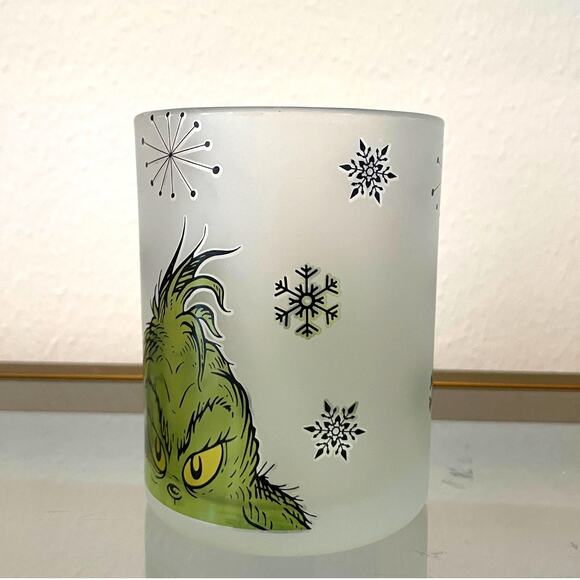 Dr. Seuss GRINCH Drinking Glasses 12oz Frosted Set of 4 Christmas Holiday New - Picture 5 of 15